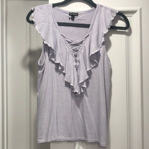 Express super soft striped top